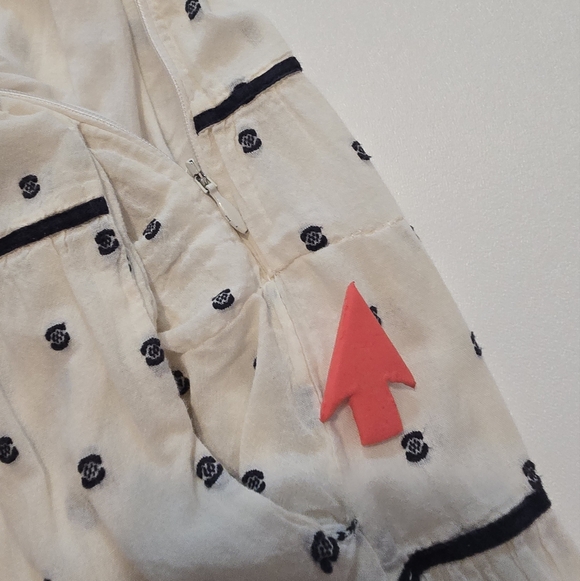 Ulla Johnson Clemente Tiered Polka Dot Midi Dress Square Neck Cotton Size 4 - Picture 7 of 14